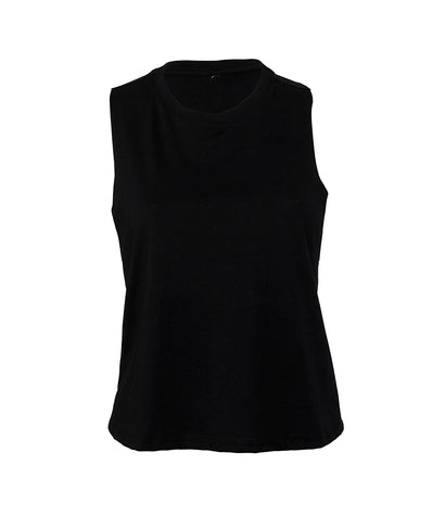 Bella Ladies Racer Back Cropped Tank Top - T Shirt Printing UK