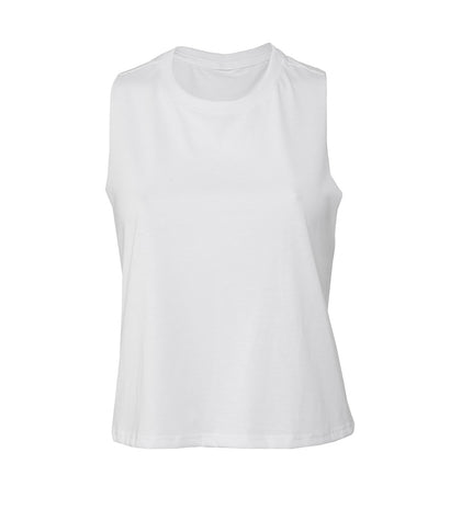 Bella Ladies Racer Back Cropped Tank Top - T Shirt Printing UK