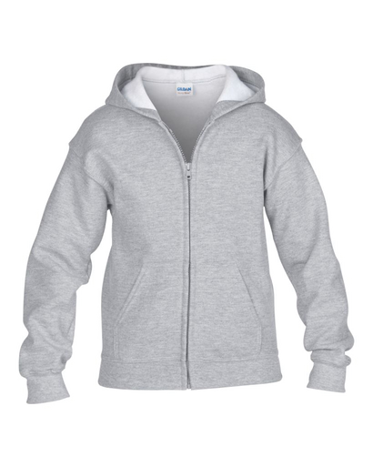 Gildan Kids Heavy Blend™ Zip Hooded Sweatshirt - T Shirt Printing UK