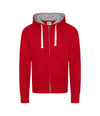 AWDis Chunky Zoodie in Fire Red - Custom zipped hoodie printing UK
