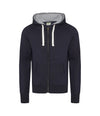 AWDis Chunky Zoodie in French Navy - Custom zipped hoodie printing UK