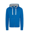 AWDis Chunky Zoodie in Sapphire - Custom zipped hoodie printing UK