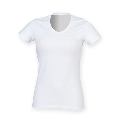 SF Ladies Feel Good V Neck Stretch T-Shirt