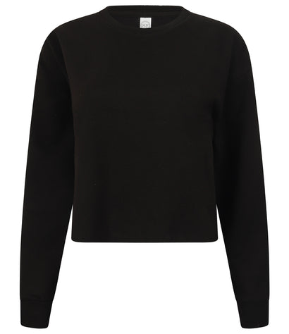 SF Ladies Cropped Slounge Sweatshirt - T Shirt Printing UK