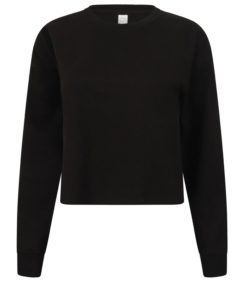 SF Ladies Cropped Slounge Sweatshirt - T Shirt Printing UK