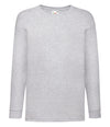 Fruit of the Loom Kids Long Sleeve Value T-shirt - T Shirt Printing UK