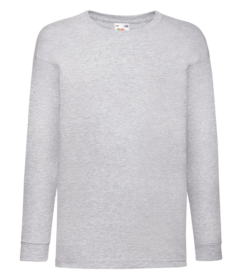 Fruit of the Loom Kids Long Sleeve Value T-shirt - T Shirt Printing UK