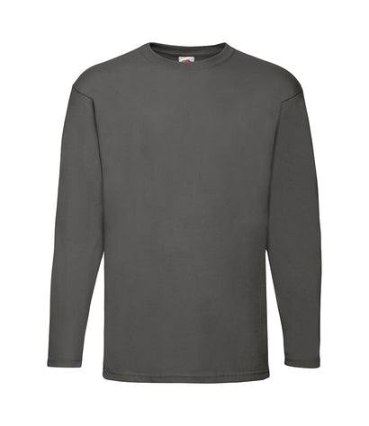 Fruit of the Loom Long Sleeve Value T-Shirt - T Shirt Printing UK