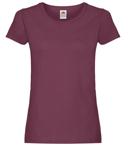 Fruit of the Loom Lady Fit Original Burgundy front
