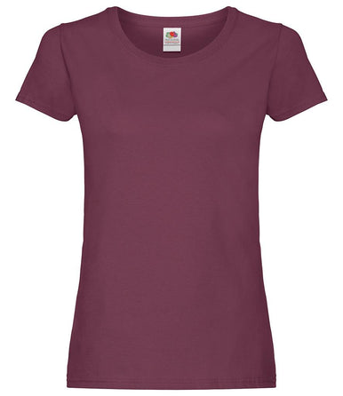 Fruit of the Loom Lady Fit Original Burgundy front