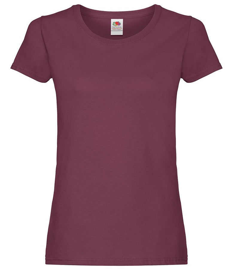 Fruit of the Loom Lady Fit Original Burgundy front