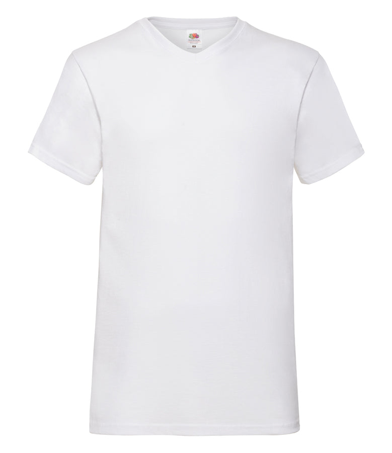 Fruit of the Loom V Neck Value T-Shirt - T Shirt Printing UK