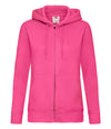 Fruit of the Loom Premium Lady Fit Zip Hooded Jacket - T Shirt Printing UK