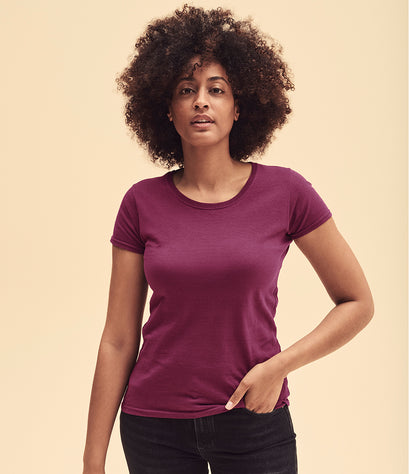 Fruit of the Loom Lady Fit Original Burgundy front