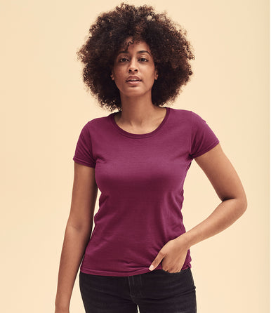 Fruit of the Loom Lady Fit Original Burgundy front