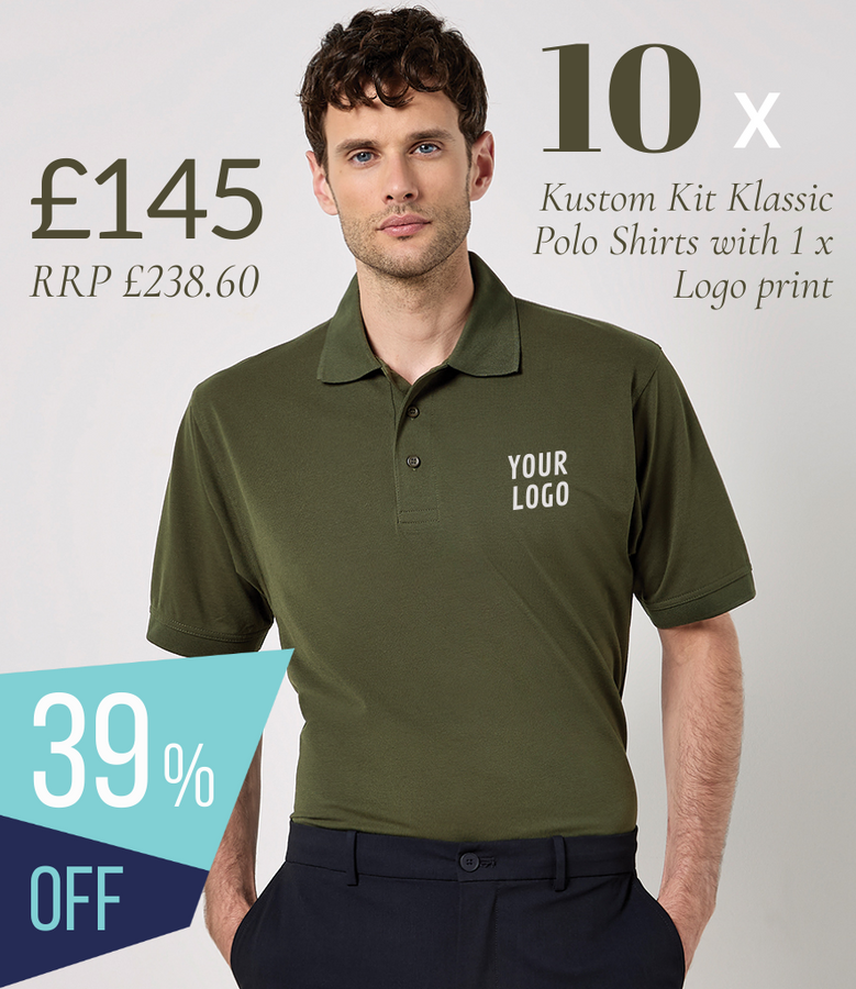 10 x Kustom Kit Polo Workwear Bundle (1 x LOGO) - £145