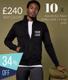 10 x Kustom Kit Sweat Jacket Workwear Bundle (1 x LOGO) - £240