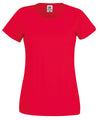 Fruit of the Loom Lady Fit Original t Shirt Red