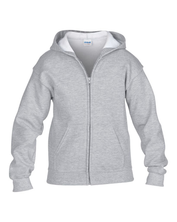 Gildan Kids Heavy Blend™ Zip Hooded Sweatshirt - T Shirt Printing UK