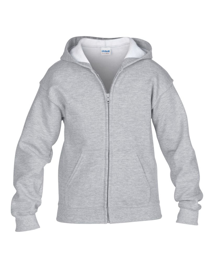 Gildan Kids Heavy Blend™ Zip Hooded Sweatshirt - T Shirt Printing UK