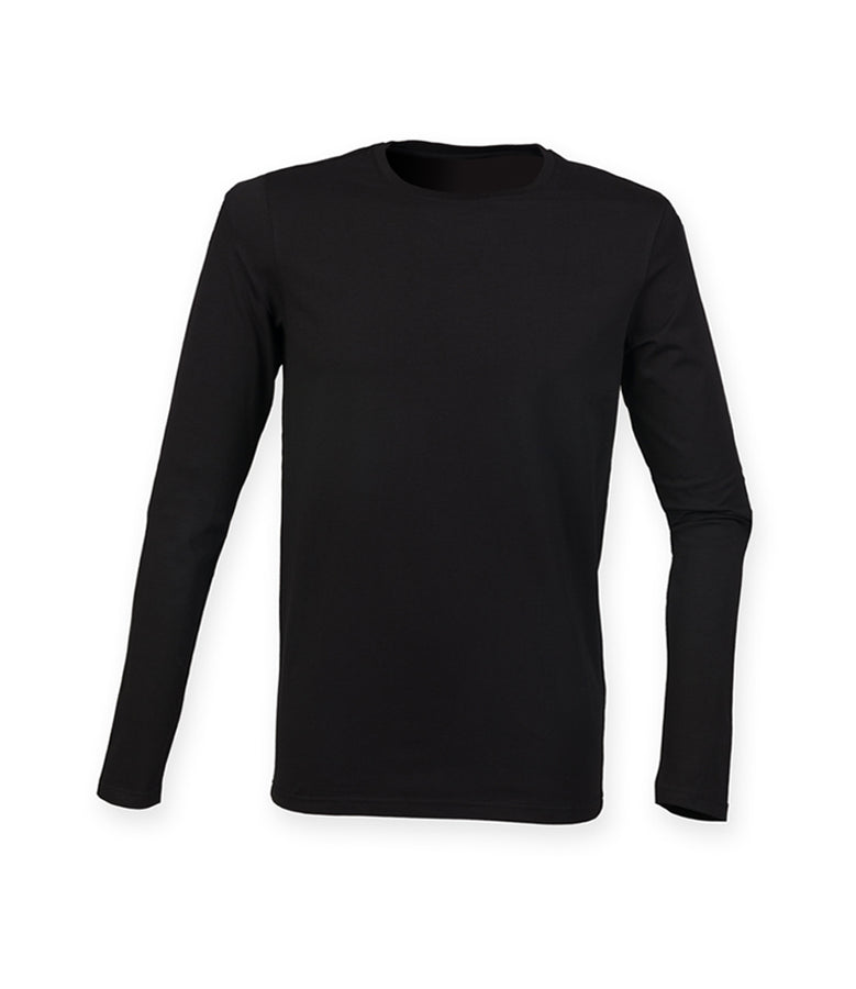 Men Feel Good Long Sleeve Stretch T-Shirt - T Shirt Printing UK