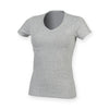 SF Ladies Feel Good V Neck Stretch T-Shirt - T Shirt Printing UK