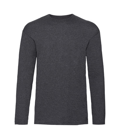 Fruit of the Loom Long Sleeve Value T-Shirt - T Shirt Printing UK