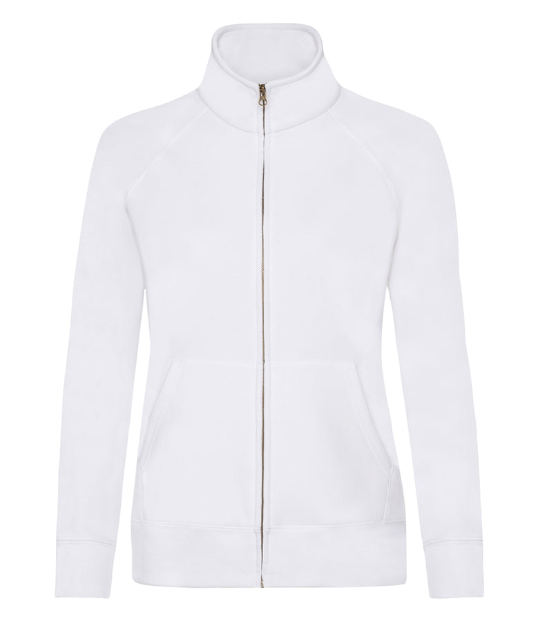 Fruit of the Loom Premium Lady Fit Sweat Jacket - T Shirt Printing UK