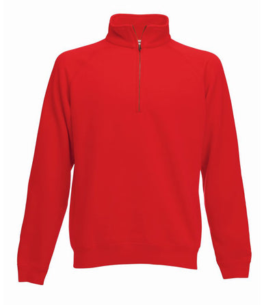 Fruit of the Loom Premium Zip Neck Sweatshirt - T Shirt Printing UK