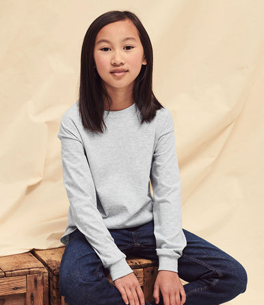 Fruit of the Loom Kids Long Sleeve Value T-shirt - T Shirt Printing UK