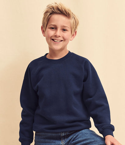 Fruit of the Loom Kids Premium Raglan Sweatshirt - T Shirt Printing UK